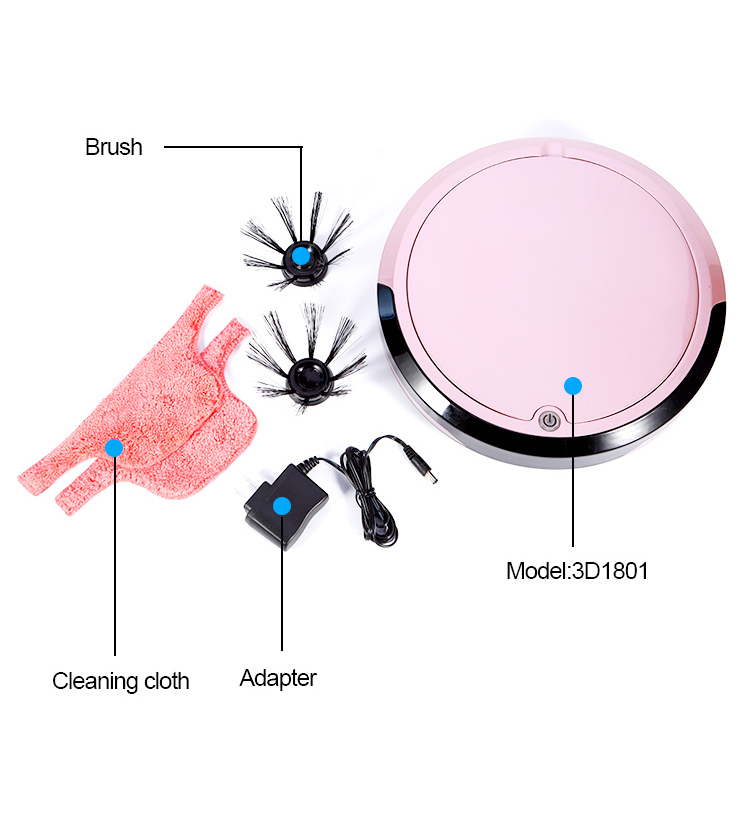 High Quality Innovative wet and dry mini robot cleaner ,intelligent vacuum cleaner