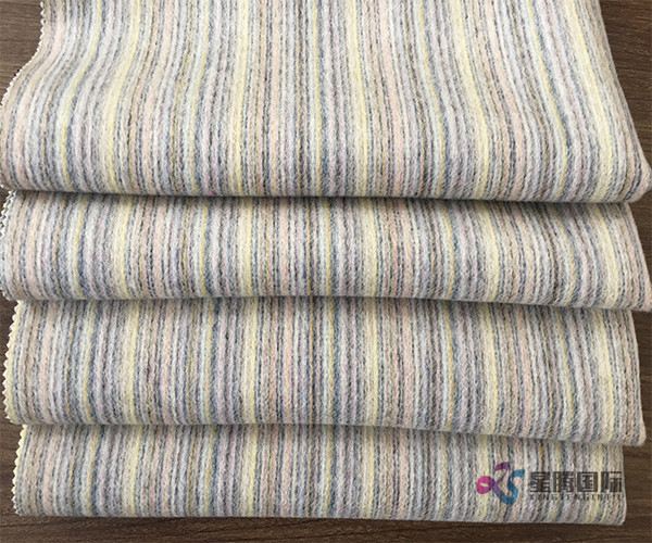 New Launched Colorful Stripe 100% Wool Fabric