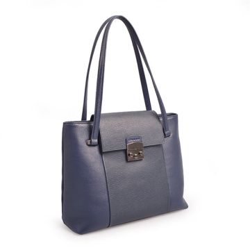 Borsa a tracolla Darley Medium Polly in morbida pelle blu