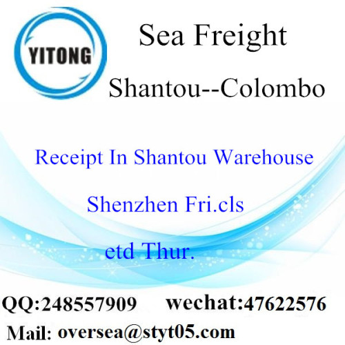 Shantou Port LCL Consolidatie naar Colombo