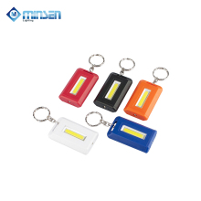 Battery Powered Key Flashlight 0.5W COB 35LM LED Light Up Keychain Light