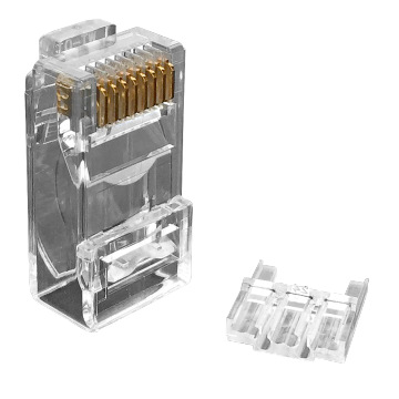 CAT6 UTP التوصيل مع مزلاج الانحناء