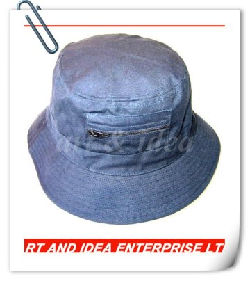 Zipper Jeans Bucket Hat