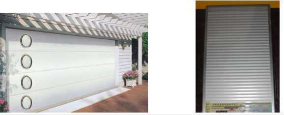 Automatic solid wood door garage door