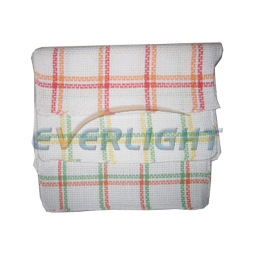 Checked cotton tea towel
