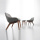 Estofado de couro Stool Footrest Morph Pouf Otomano