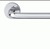 Best selling stainless steel fireplace t lever door handle on rose without escutcheons