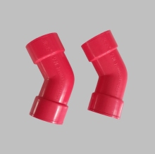Red 25mm 45 Degree Elbow Bend for Pipe Fittings