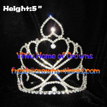 Heart Crystal Princess Crowns