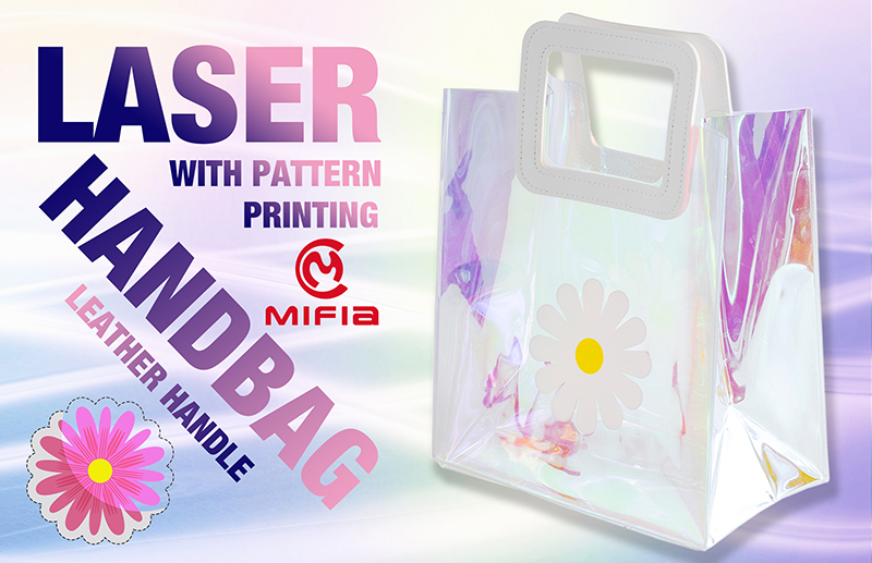 Laser PVC Hand Bag with Printing