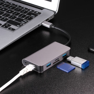 HUB USB C caldo con reti RJ45