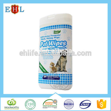 Popular design ISO certified Shaoxing Reusable reusable pet wipes with scent