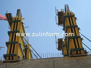 Steel Concrete Column Formwork Square / Rectangle With Timb