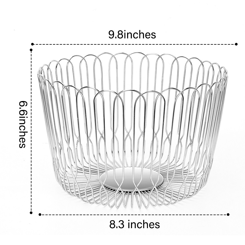 Stainless Steel wire fruit Storage Basket Fruit rack