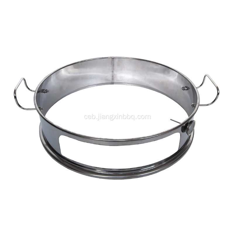 Stainless Steel Pizza Ring Para sa 22.5-pulgada nga Kettle Grills