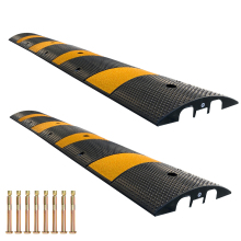 Durable 183cm Rubber Roadway Ramp Speed Bump