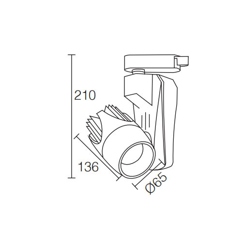 LEDER Modern Track Head 30W LED Track Light