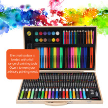 180 Pcs Kids Art Set Children Drawing Watercolor Pen Crayon Oil Pastel