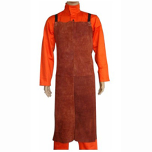 Safe Coffee Leather Welding Apron for sale