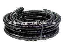 Black conductive convoluted PTFE Hose with stainless steel 304 braid