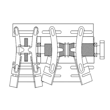 Koperen draadstripmachine