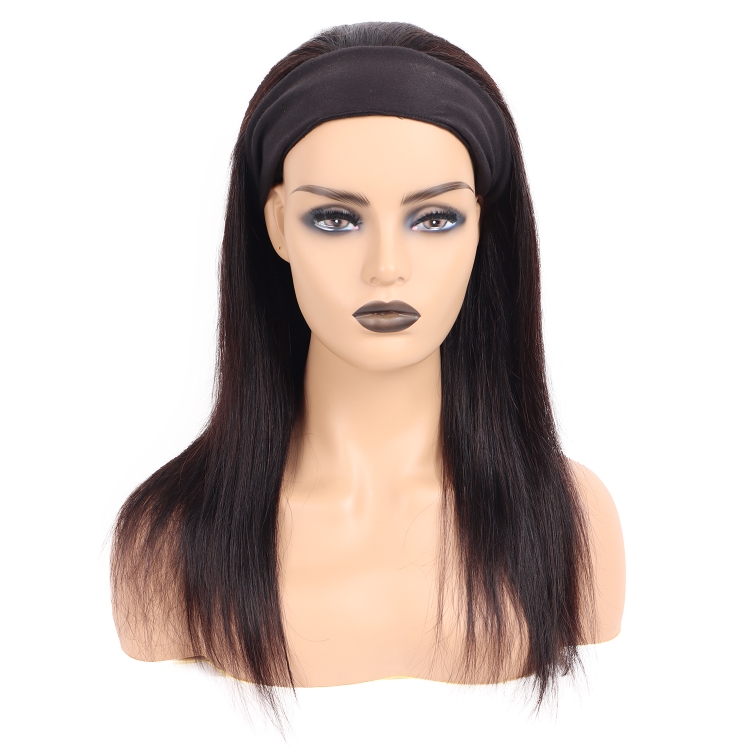 Wholesale Headband Wig Human Hair For Black Women,Remy Human Hair Headband Wig, Glueless Lace Wigs 100% Virgin Human Hair