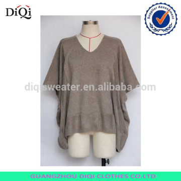 european style oversize sweater solid color pullover