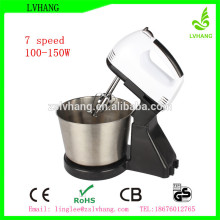 7 speed electric plastic egg beater with bowl
