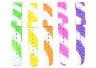 Custom Silicone Ombre Color Rubber Watch Straps Bussiness P