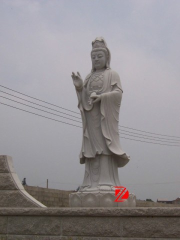 Large female buddha statue