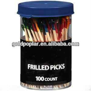 65mm disposable decorative foil frills party toothpicks