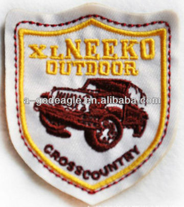 Embroidery motifs with laser-cut border heat seal backing excellent quality