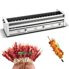 Commercial Stainless Steel Smokeless Gas Barbecue Grill for Restaurants