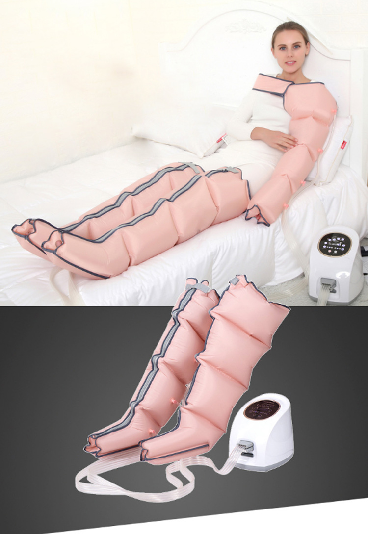 Air wave Pressure compression recovery Boots Compressor Therapy Leg and Foot Massage System