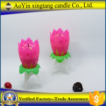 fireworks flower shaped birthday candle