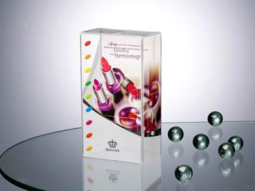 FANCY CUSTOM LOGO PRINTING LIPSTICK CLEAR PLASTIC PACKAGING BOX