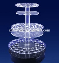 acrylic tube rack, acrylic tube holder, acrylic display rack