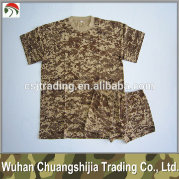 digital camouflage short sleeve military underwear