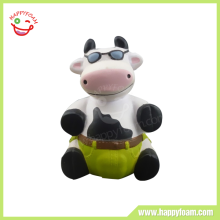 Cheap Pu foam cow stress ball promotional gifts
