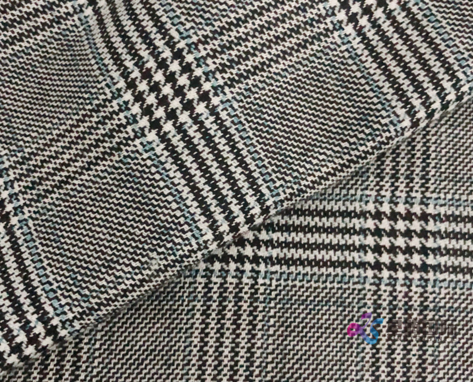 Glen Plaid TR Stretch Fabric