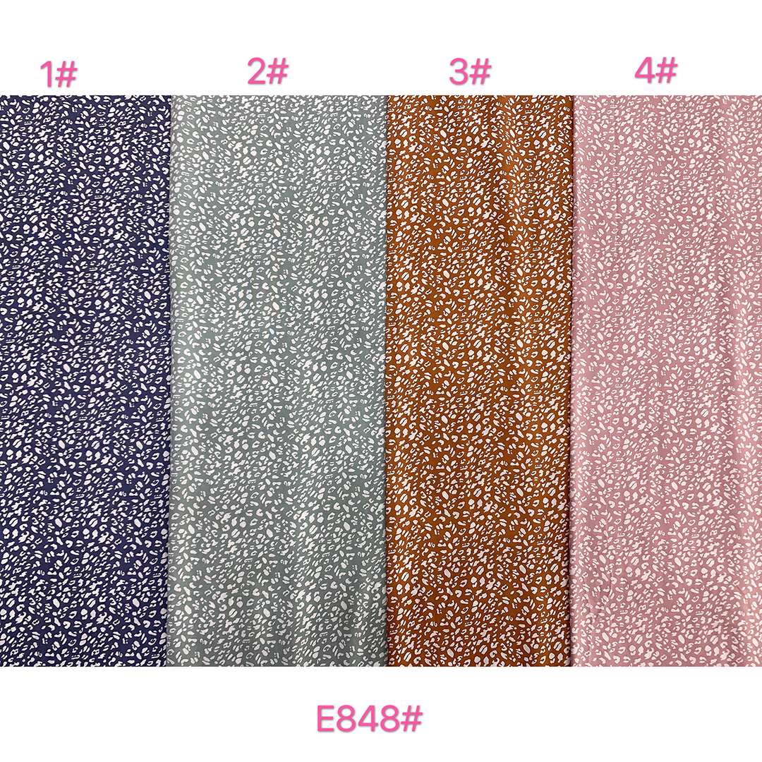 ISP Textile Women Clothing Cloth Fabric Plain Woven RAYON Textile Material Printed Fabric For Dress