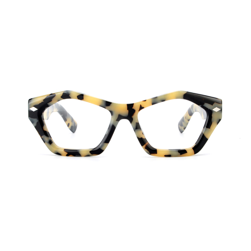 도매 저렴한 패션 여성 고양이 눈 모양 고품질 두꺼운 아세테이트 안경 프레임