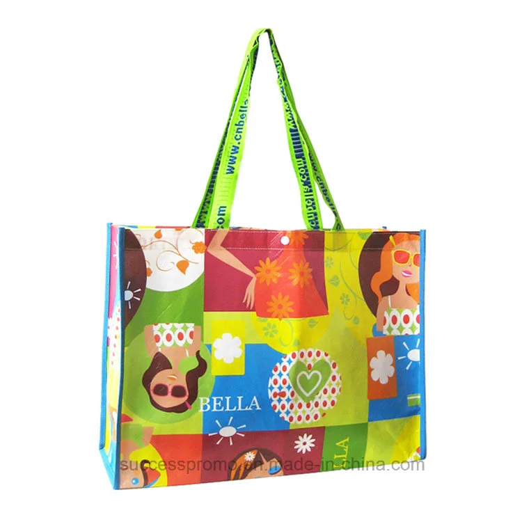 Promotional PP Woven Shopping Laminated Hand Bag