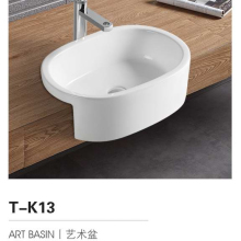 Bathroom Square Ceramic Lavabo T-K13