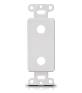faceplate network face plate insert white/ivory two hole vertical systimax faceplate