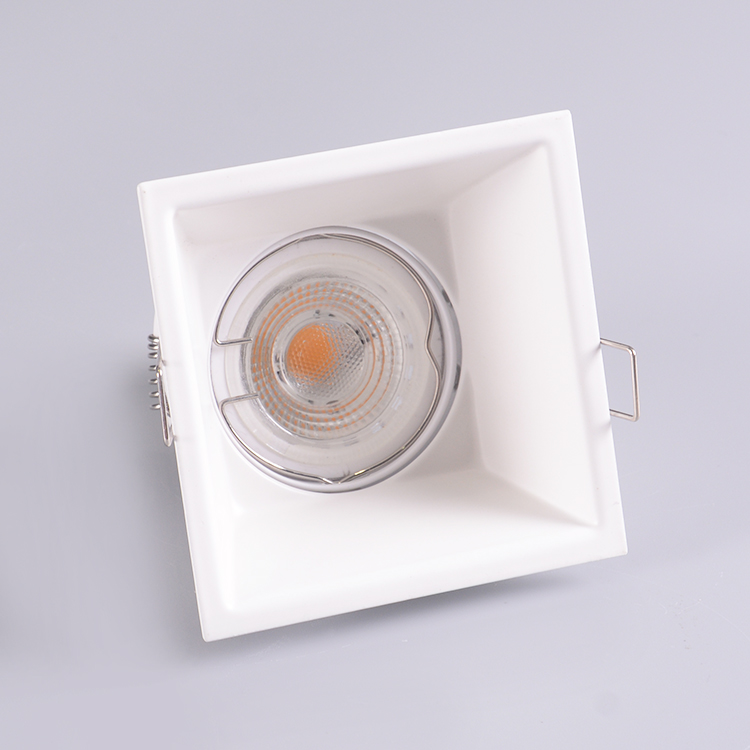 Indoor ceiling adjustable led square anti-glare aluminum downlight