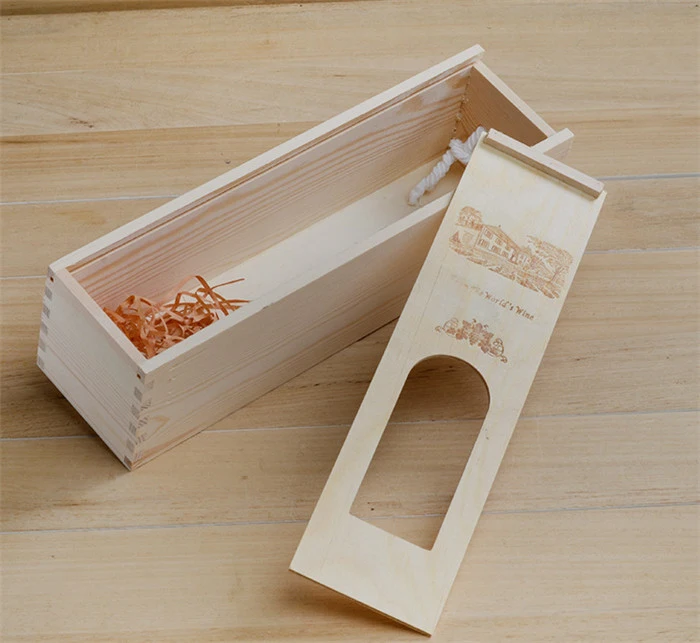 Wooden Wine Box, for Package, Promotional and Protection