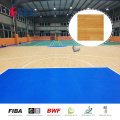 Tapete de proteção de piso esportivo de plástico ecológico de 4,5 mm Pvc de vinil esportivo para quadra de futebol coberta Tapete de futsal