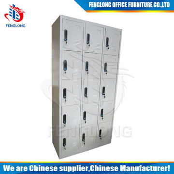 Luoyang metal park locker,15 door locker,15 compartments locker