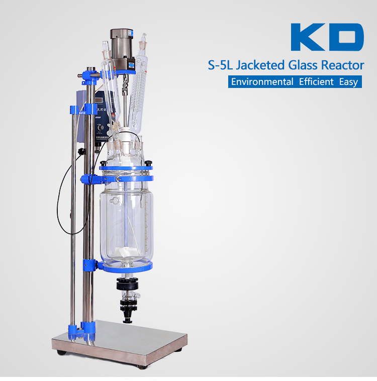 5L Laboratory Fermentation Jacketed Glass Reactor